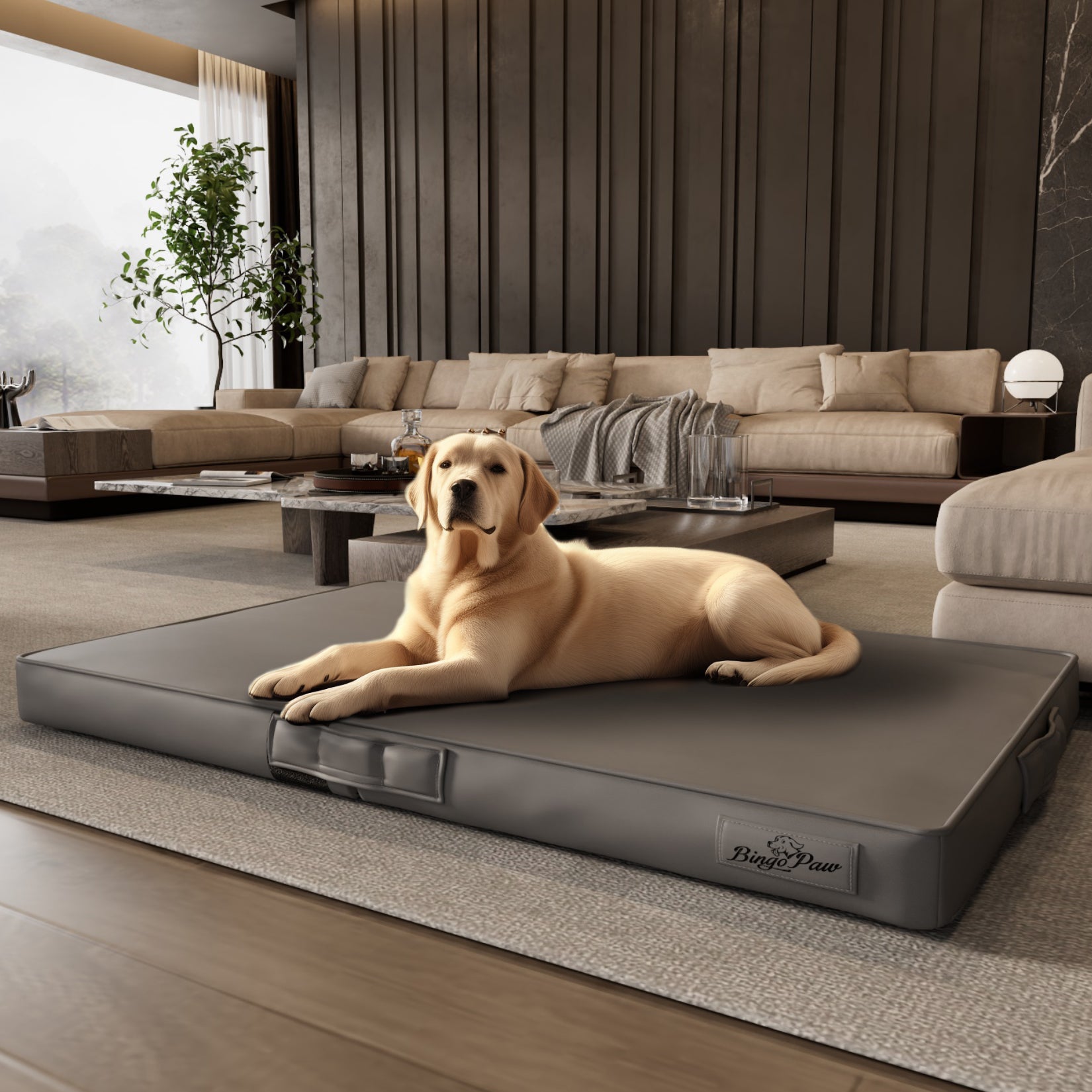 Innovative Pet Bed: Waterproof Dog Pet Pillow Bed Microfiber Leather Orthopedic 3D Superfiber Cushion Foldable Washable - Image 2