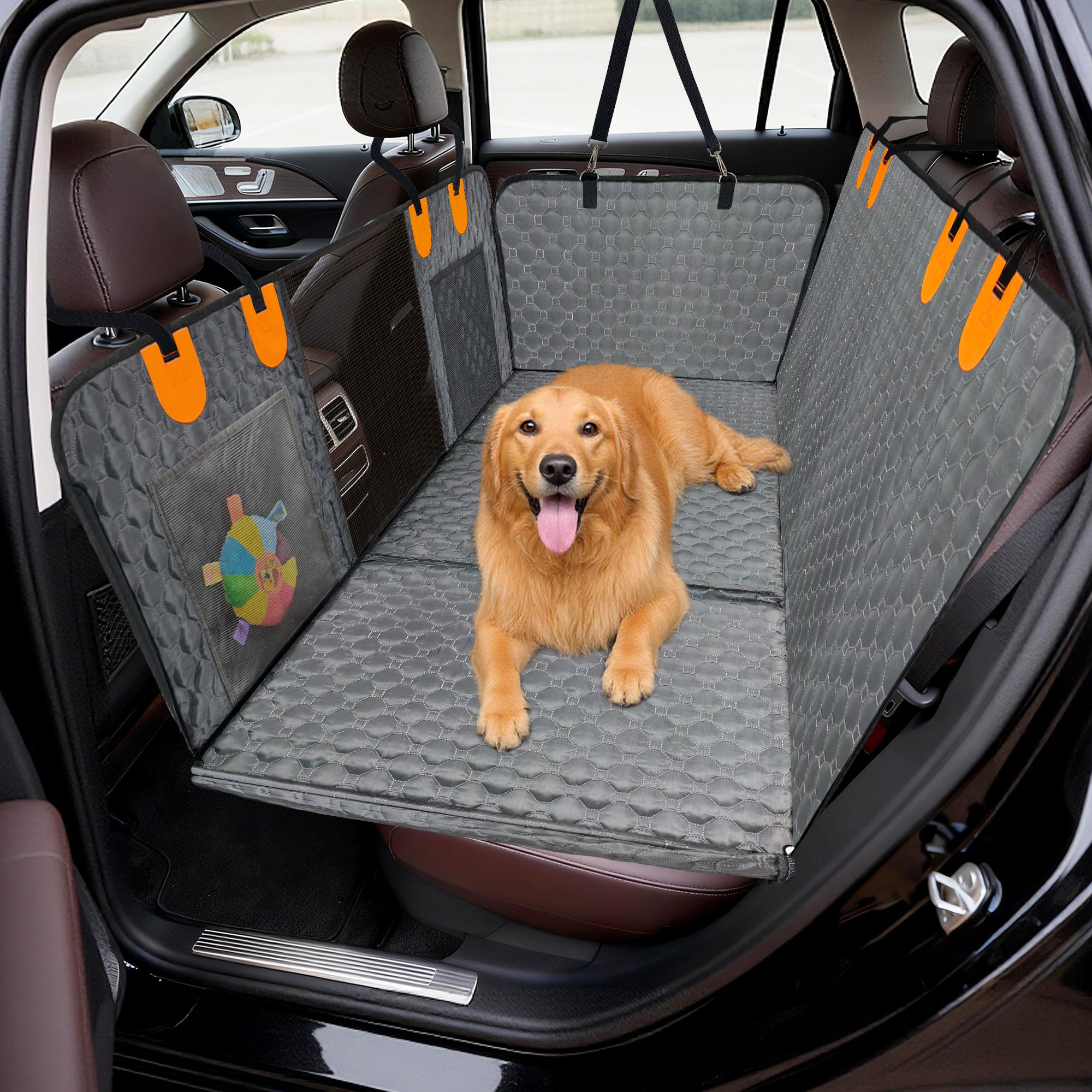 Dog Car Hammock Backseat Extender Pet Back Seat Protector Hammock Full Cover