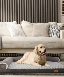 Orthopedic Sponge Pet Bed Warm Faux Fur Sofa Bed with Removable Cover