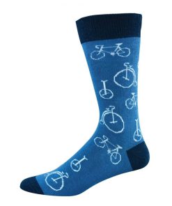  Mens Ditsy Cycles Bamboo Sock