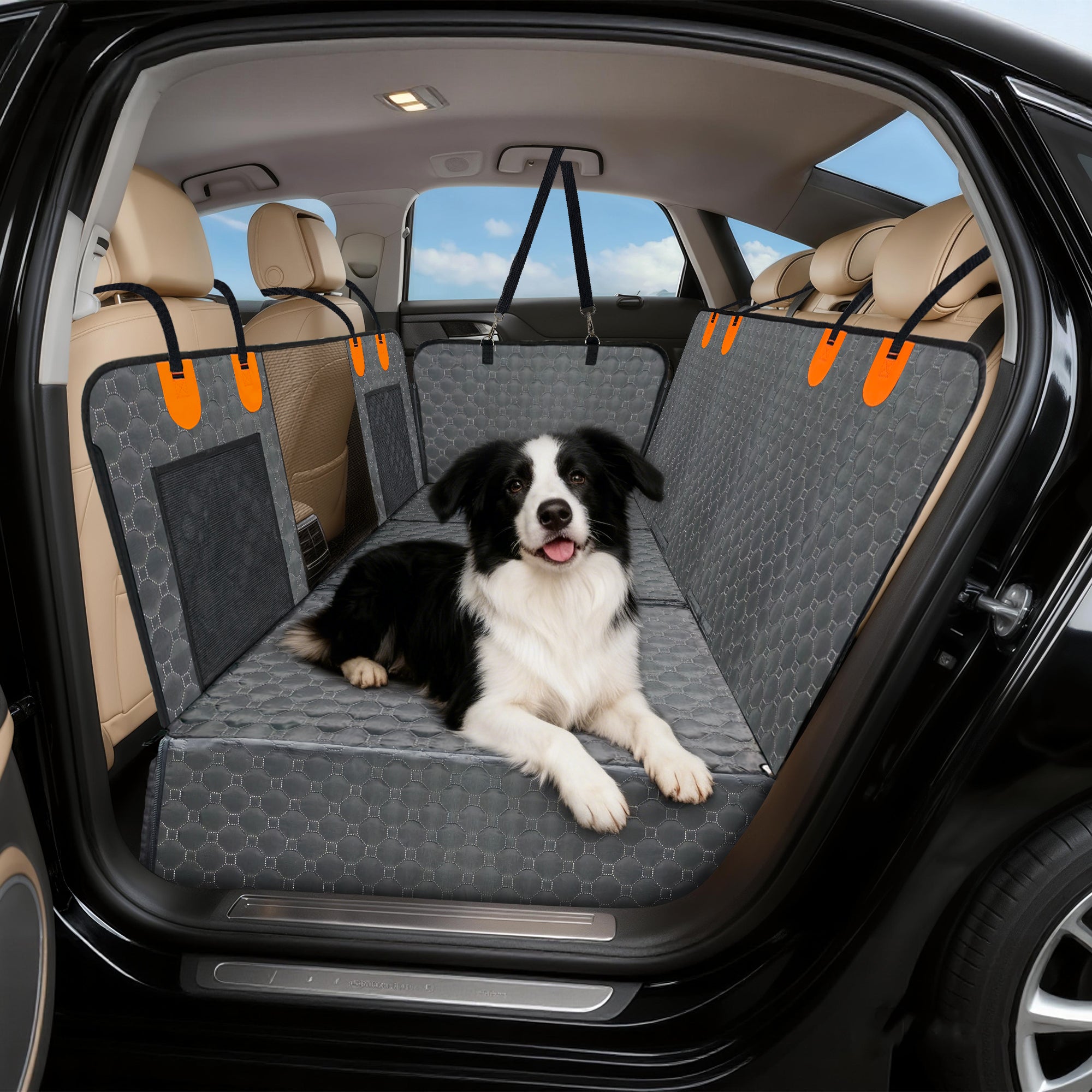 Dog Car Hammock Backseat Extender Pet Back Seat Protector Hammock Full Cover - Image 3