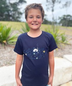Ripples in Space Navy Kids Tee