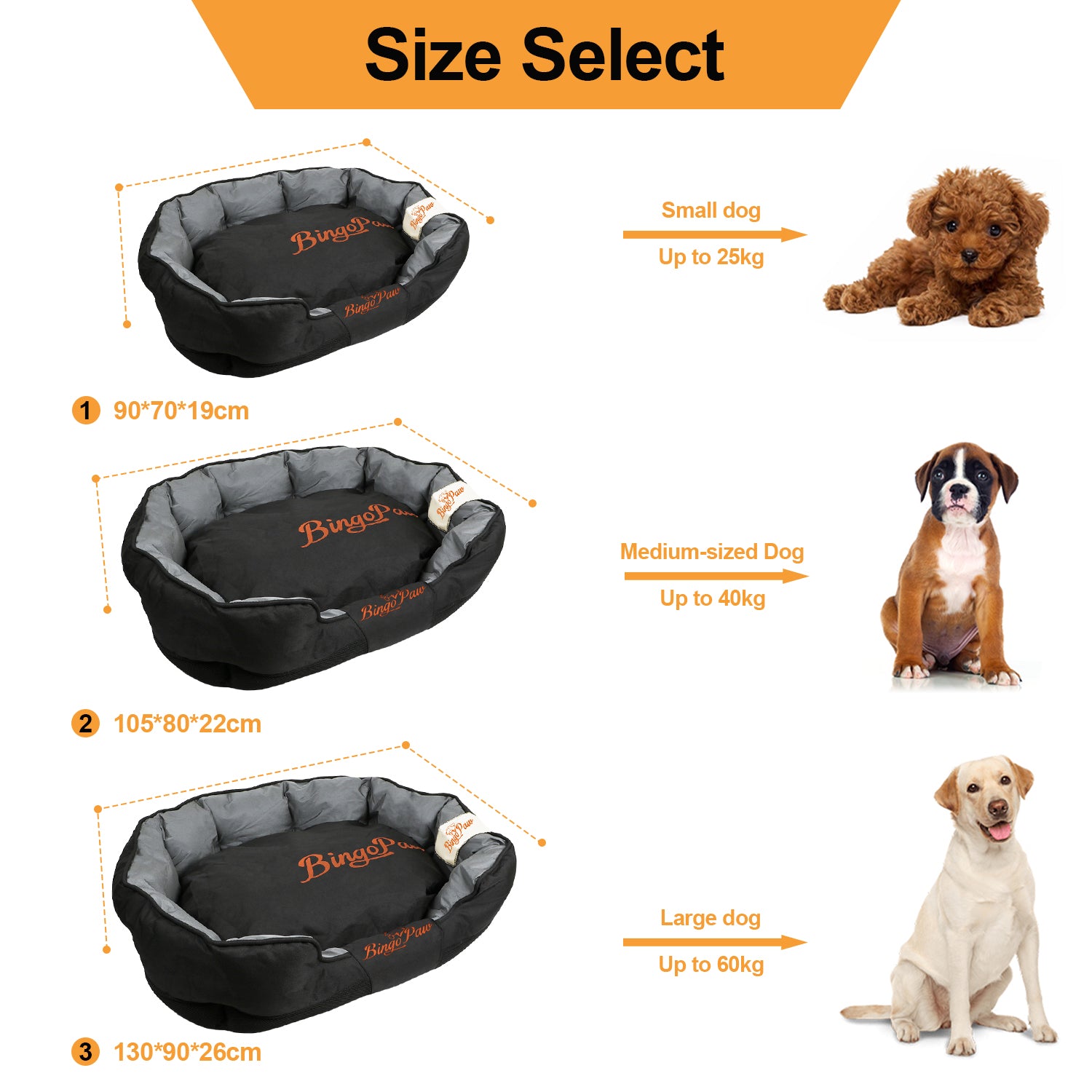 Removable Heavy Duty Pet Dog Cat Cushion Bed Puppy Cushion Kennel Washable - Image 5