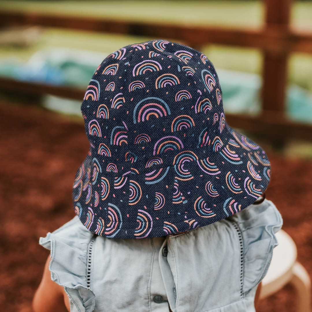 Toddler Bucket Sun Hat Rainbow - Image 4