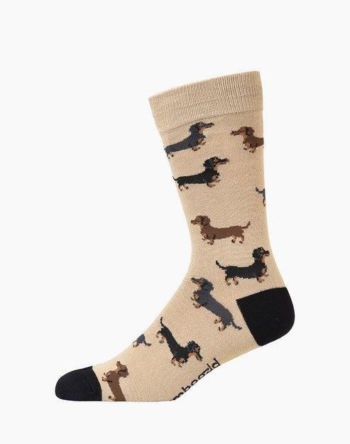 Mens Dash Pups Bamboo Sock
