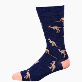  Mens Kangaroo Bamboo Sock Navy