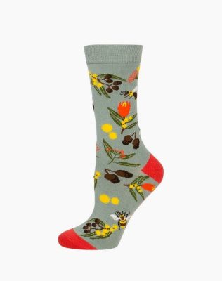  Womens Gumnuts Bamboo Sock - Light Khaki