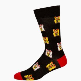  Mens Maneki-Neko Bamboo Sock