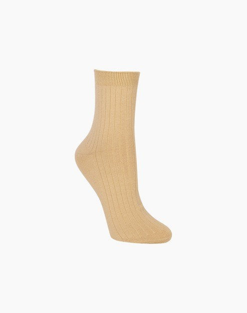 Womens Quarter Crew Koala bamboo Sock - Sand - Image 3