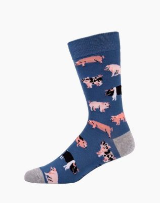  Mens Oink Bamboo Sock