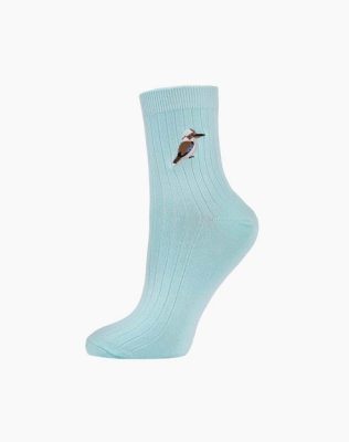  Womens Quarter Crew Kookaburra Bamboo Sock