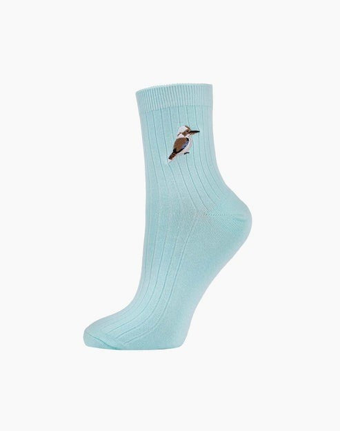 Womens Quarter Crew Kookaburra Bamboo Sock