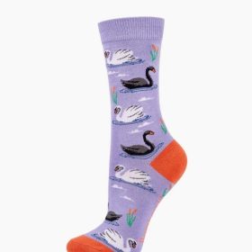  Womens Swan Bamboo Sock