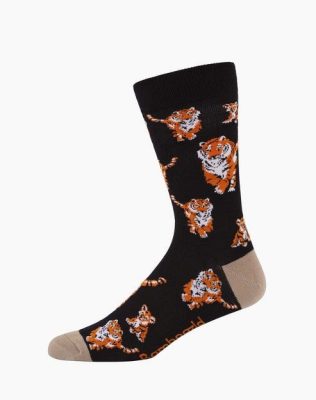  Mens Tigers Bamboo Sock