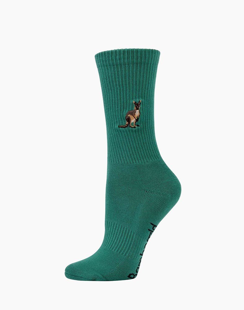 Womens Kangaroo Zoo Conservation Bamboo Sock