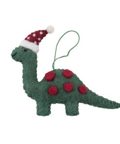  Xmas Ornament Dinosaur Hat Green