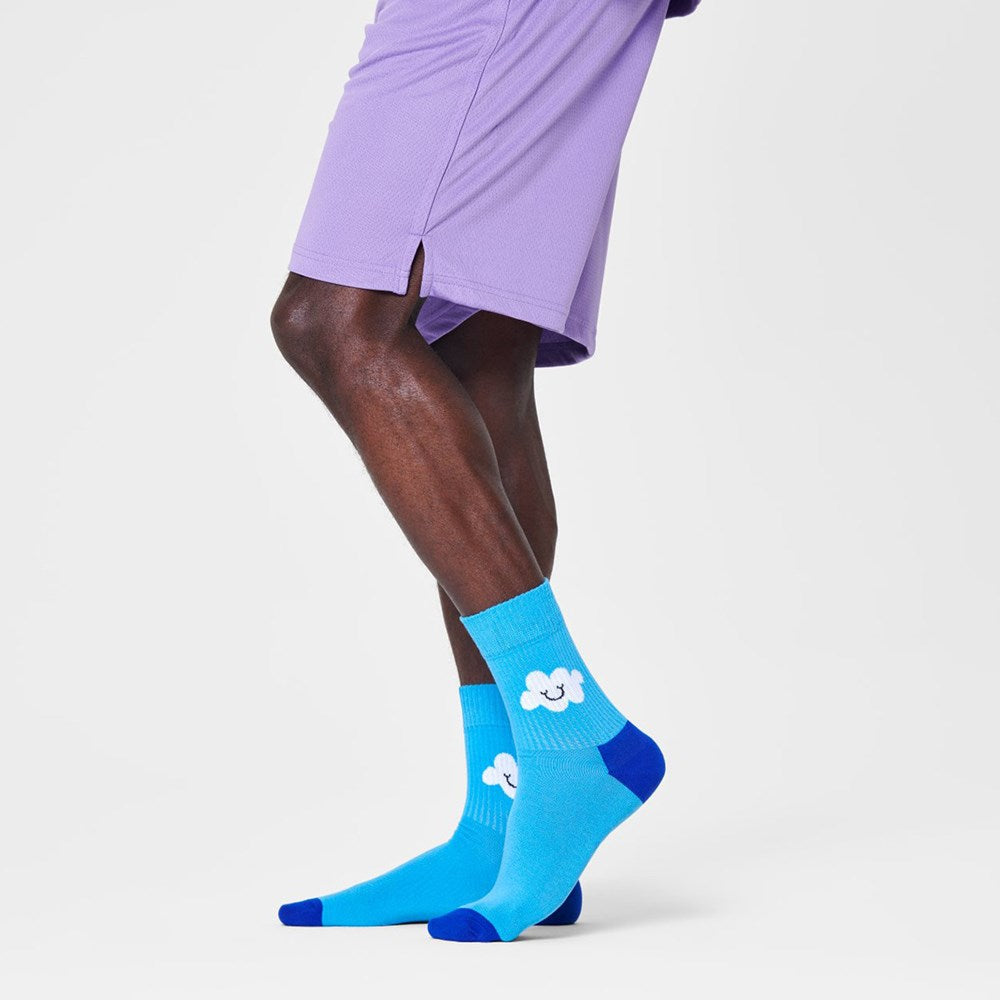 Cloudy 1/2 Crew Blue - Image 2