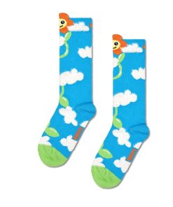  Kids Growing Flower Knee High Sock