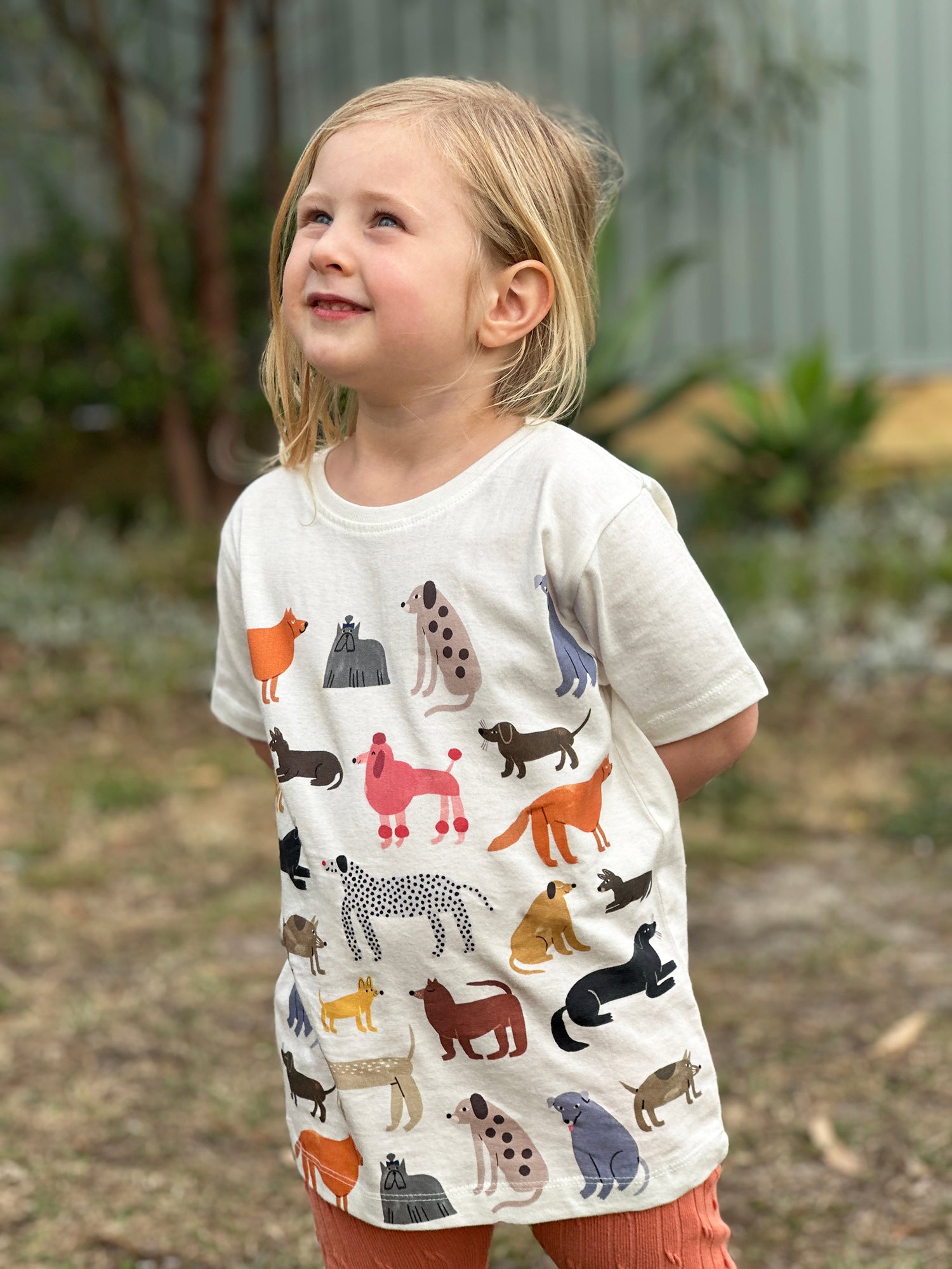 Hot Dogs Offwhite Kids Tee - Image 4