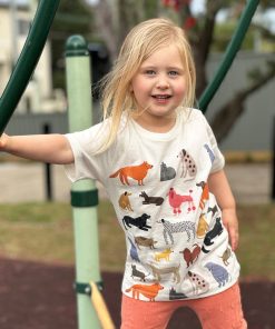 Hot Dogs Offwhite Kids Tee