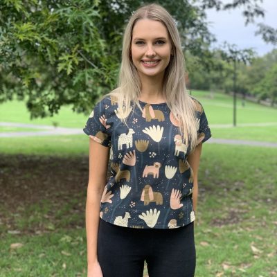 Parisian Dogs Womens Top