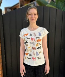 Hot Dogs Womens Offwhite Tee