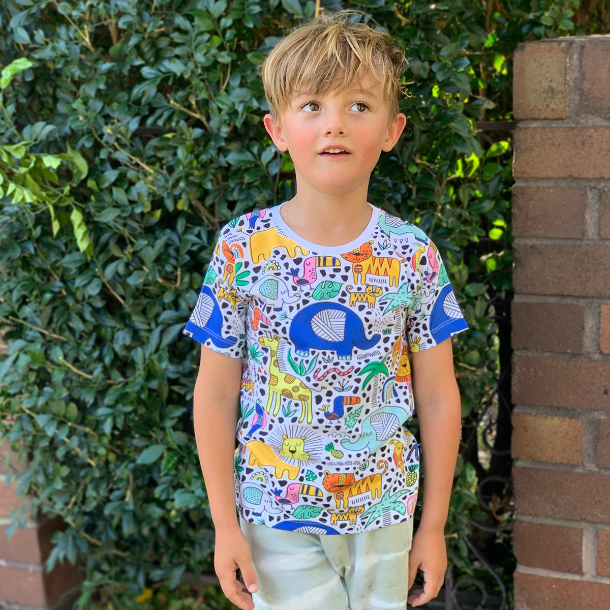 Doodle Safari Kids Tee - Image 2