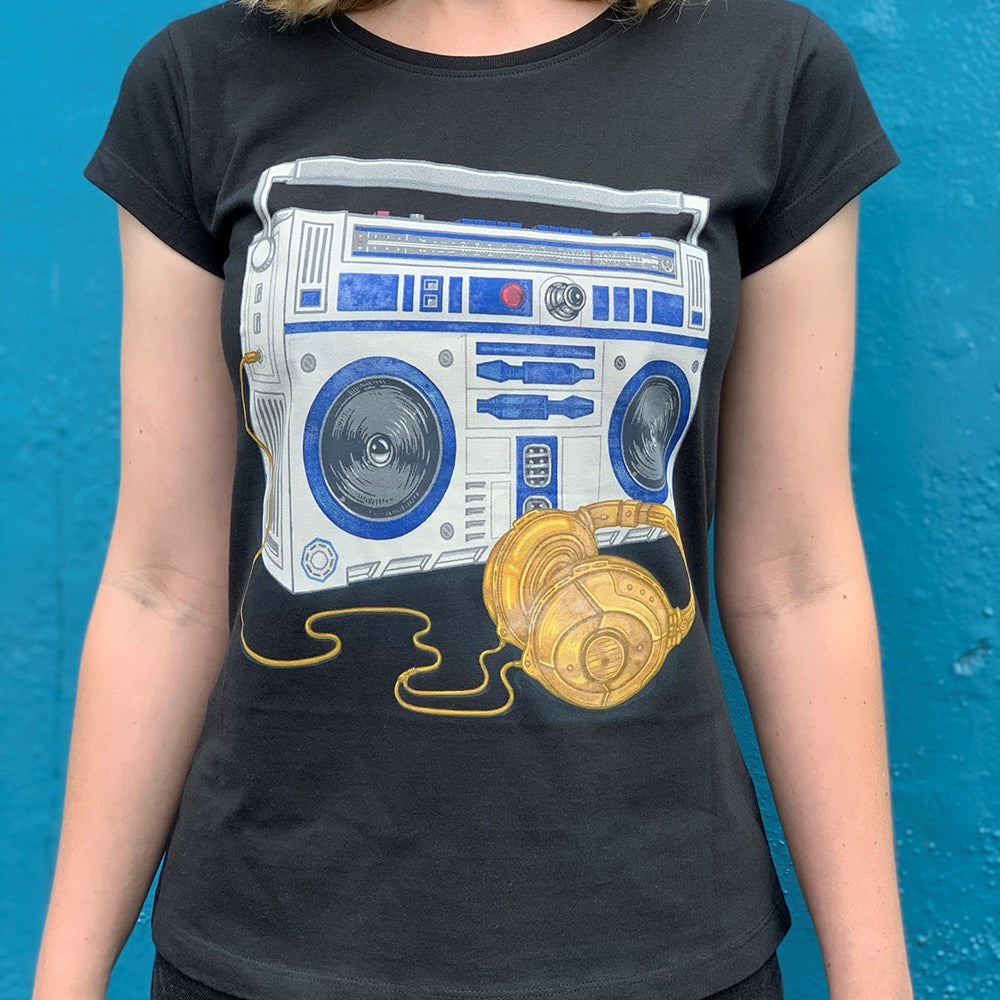 Recycle Wars Charcoal Womens Tee - Image 3