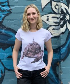 Turtle Town White Womens Tee