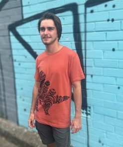 Stegosaurus Ginger Spice Mens Tee