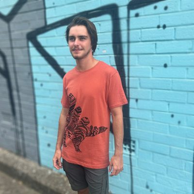 Stegosaurus Ginger Spice Mens Tee