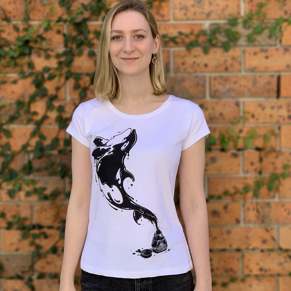 Great Leap White Womens Tee - Image 2