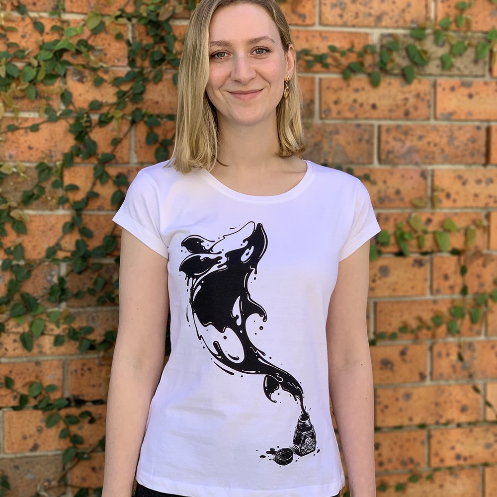 Great Leap White Womens Tee - Image 3