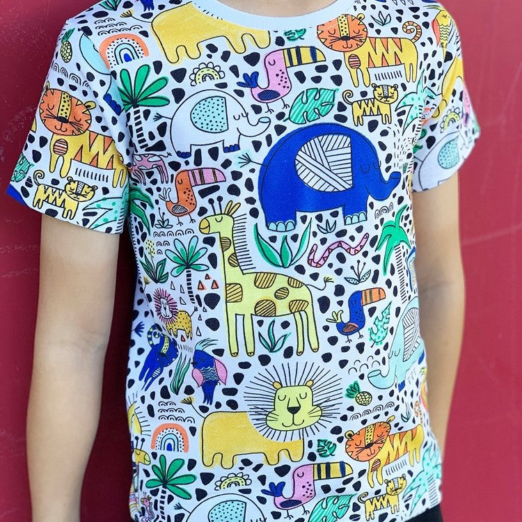 Doodle Safari Kids Tee - Image 3