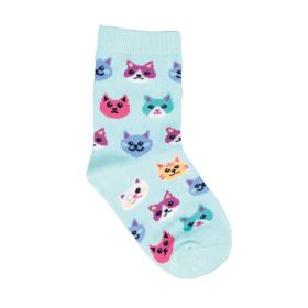  Kids Socks 2-4 Yrs Cats Meow