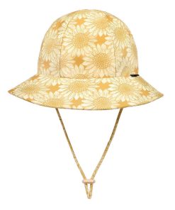  Ponytail Swim Bucket Beach Hat Sunflower