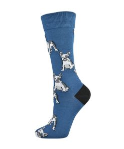  Womens French Terrier Bamboo Sock