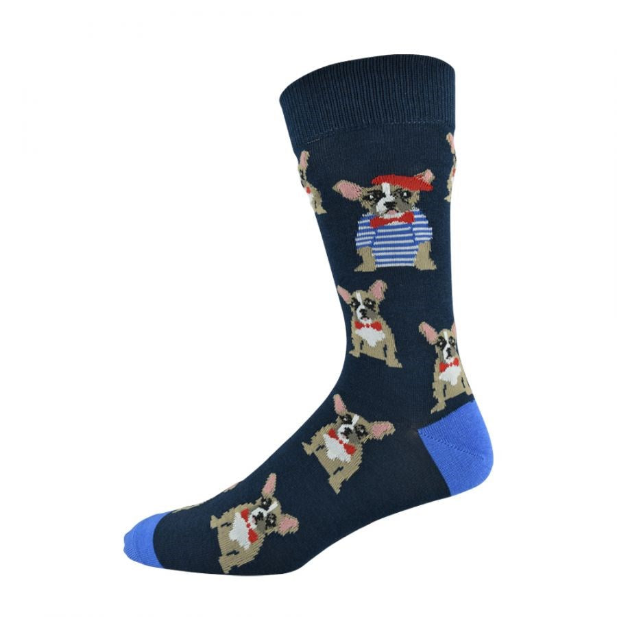Mens Frenchie Bamboo Sock