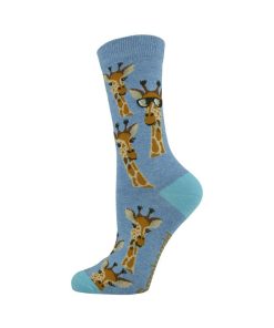  Womens Giraffe Bamboo Sock