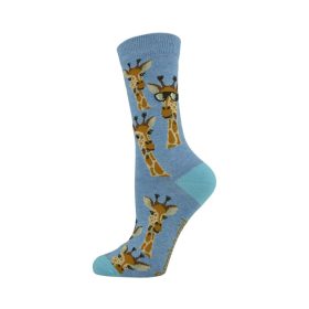  Womens Giraffe Bamboo Sock