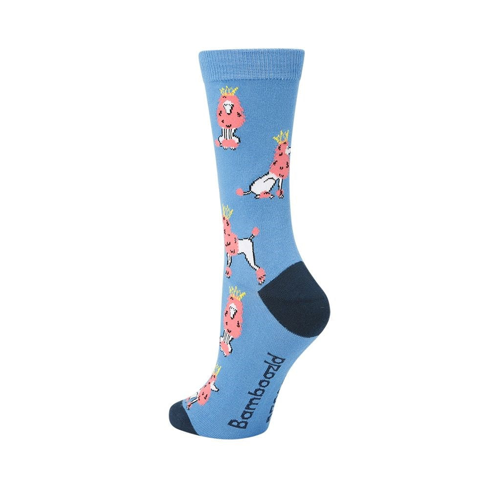Womens Posh Poodle Bamboo Sock - Image 3