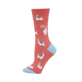  Womens Sup Llama Bamboo Sock