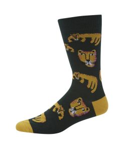  Mens Tigra Green Bamboo Sock