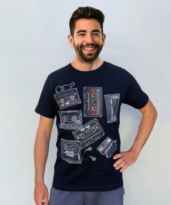 Cassettes Black Mens Tee