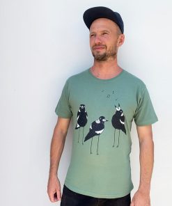 Singing Magpies Kashmir Mens Tee