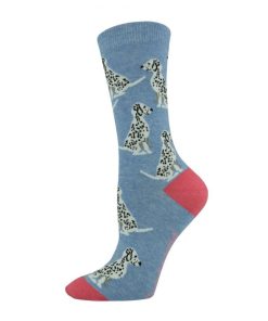  Womens Spottydog Blue Bamboo Sock