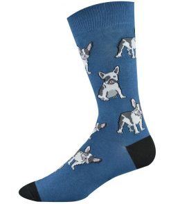  Mens French Bulldog Bamboo Sock