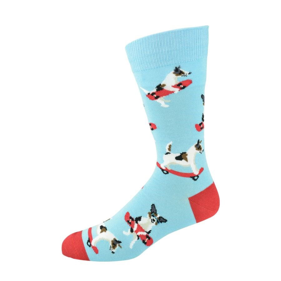 Mens Jack Russell Bamboo Sock