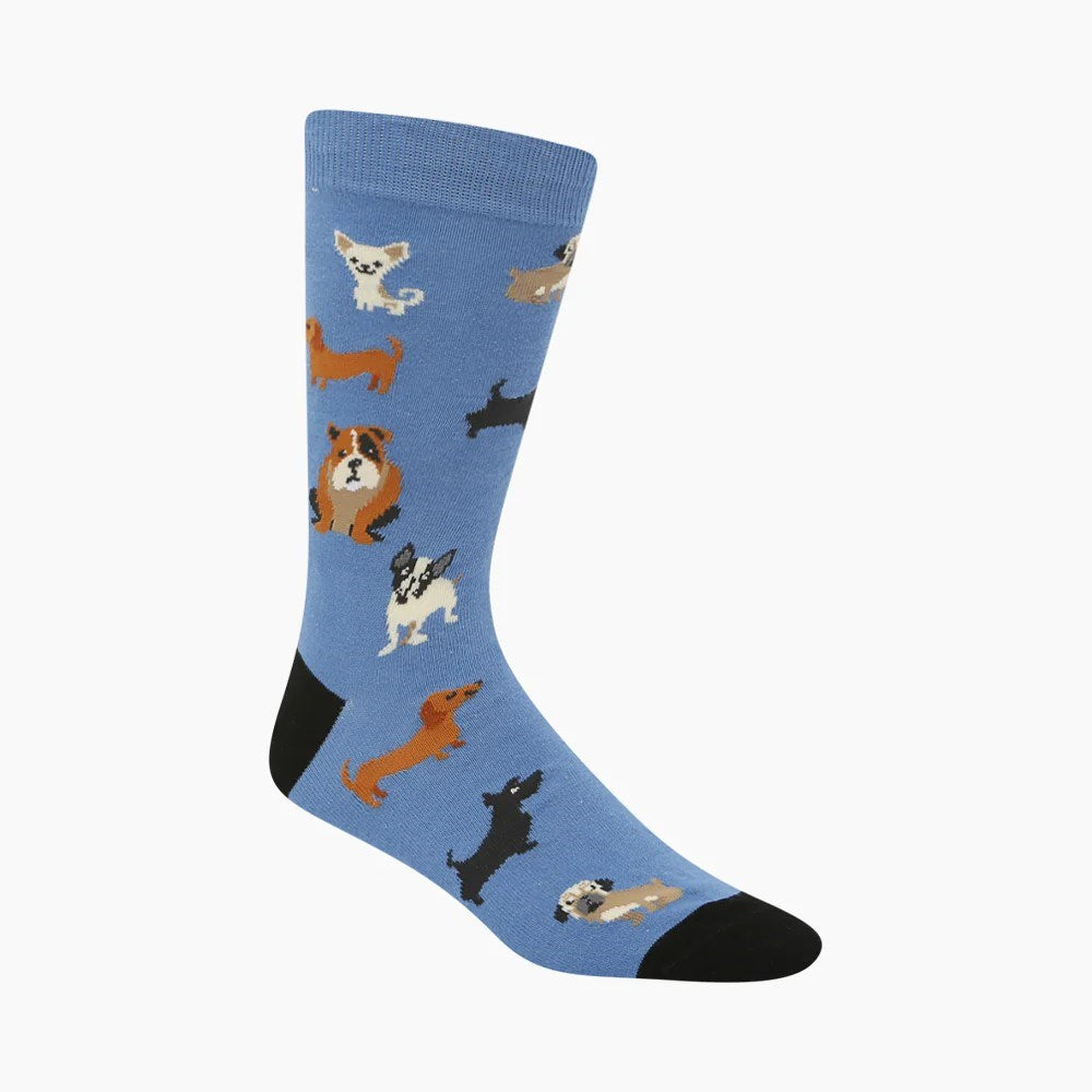 Mens Yappy Days Blue Bamboo Sock - Image 2